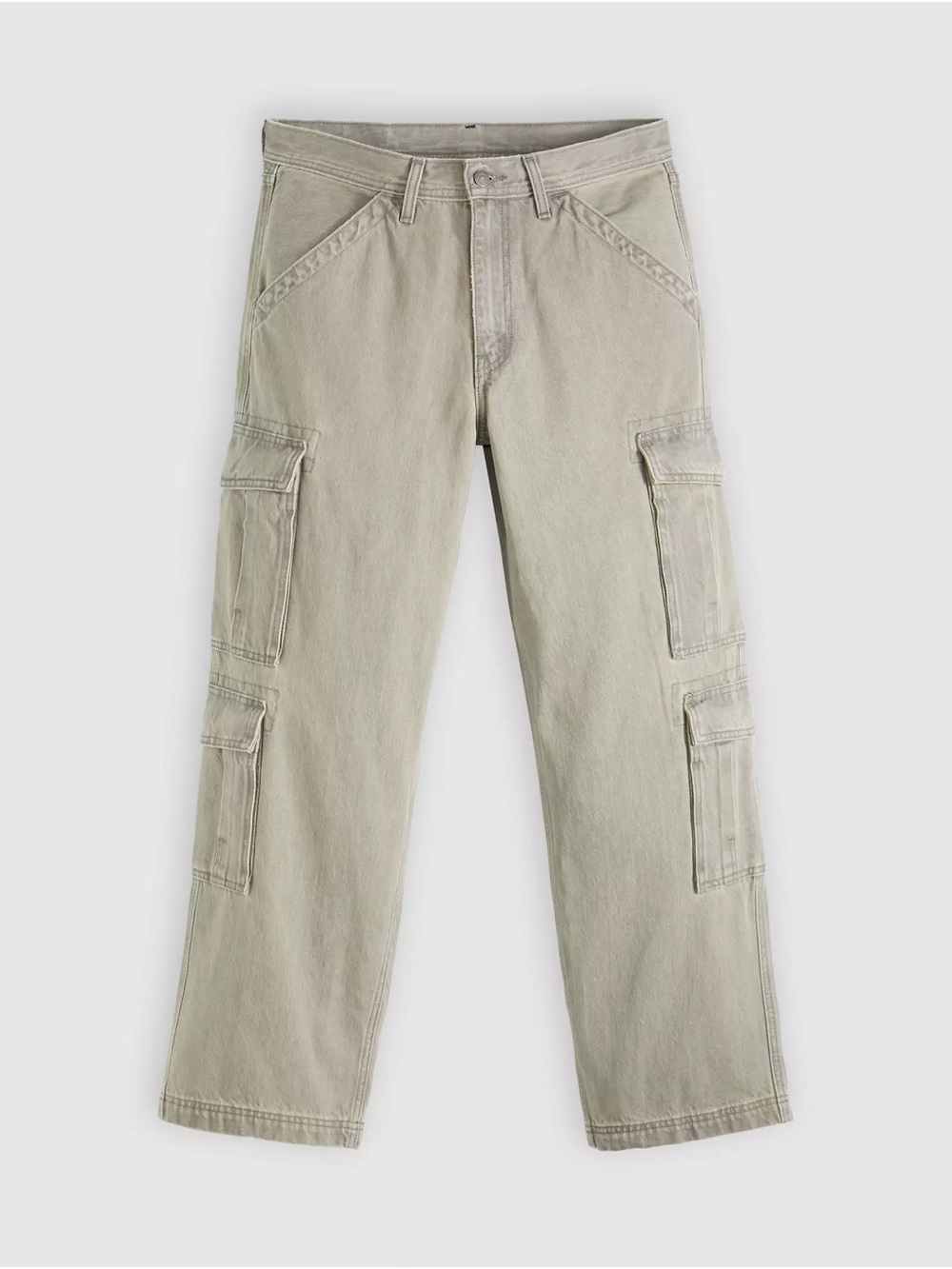 578™ BAGGY CARGO MEN'S JEANS Steel Clouds - Grey [CUT BOTTOM TO BE 29” RAW HEM]
